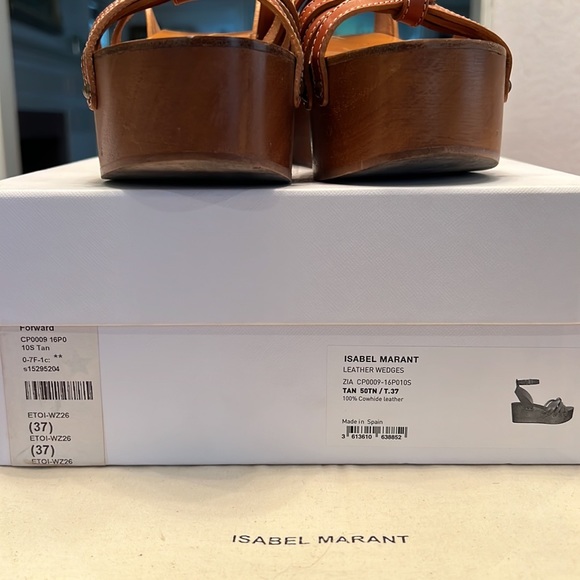Isabel Marant platform leather wedges - Picture 9 of 9